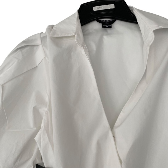 Marciano White Poplin Blouse - Size XS - Picture 6 of 9